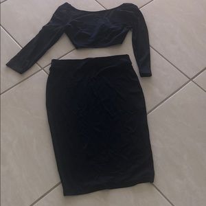 David Lerner Crop & Midi Set